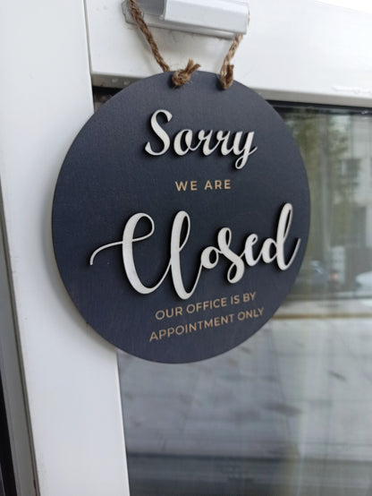 Open closed sign for business, Store sign, Business sign, Custom wooden sign, Salon sign, Personalized sign, Hanging open sign for door