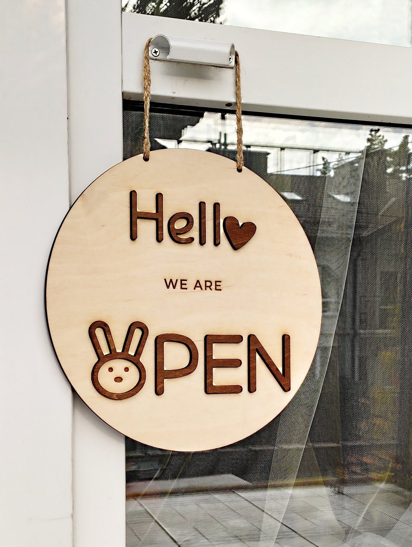 Open closed business sign, Store sign, Wooden sign indoor, Custom business sign, Salon sign, Wood sign, Personalized sign, Hanging open sign