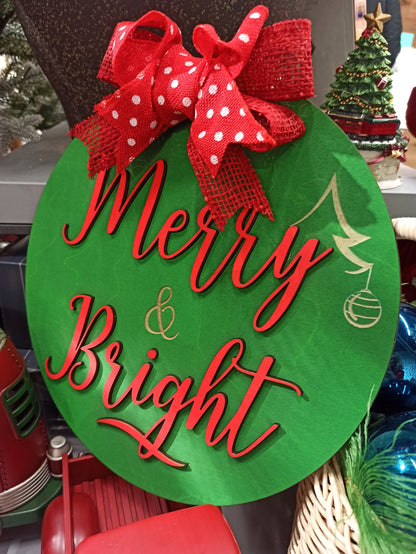 Christmas gifts, Christmas wreath, Christmas decoration, Christmas door sign, Door decor, Christmas hanger, Merry christmas sign