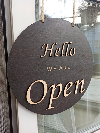 Open closed sign for business, Boutique| Salon| Store sign, Closed sign, Custom business sign, Personalized sign, Hanging open sign for door