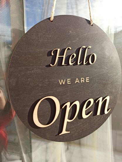 Open closed sign for business, Boutique| Salon| Store sign, Closed sign, Custom business sign, Personalized sign, Hanging open sign for door
