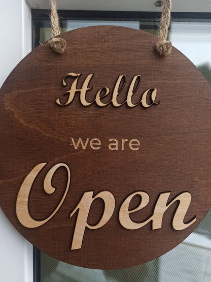 Open closed business sign, Boutique | Shop | Store sign, Closed sign, Custom business sign, Hanging open sign for door, Sign for business