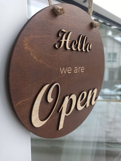 Open closed business sign, Boutique | Shop | Store sign, Closed sign, Custom business sign, Hanging open sign for door, Sign for business