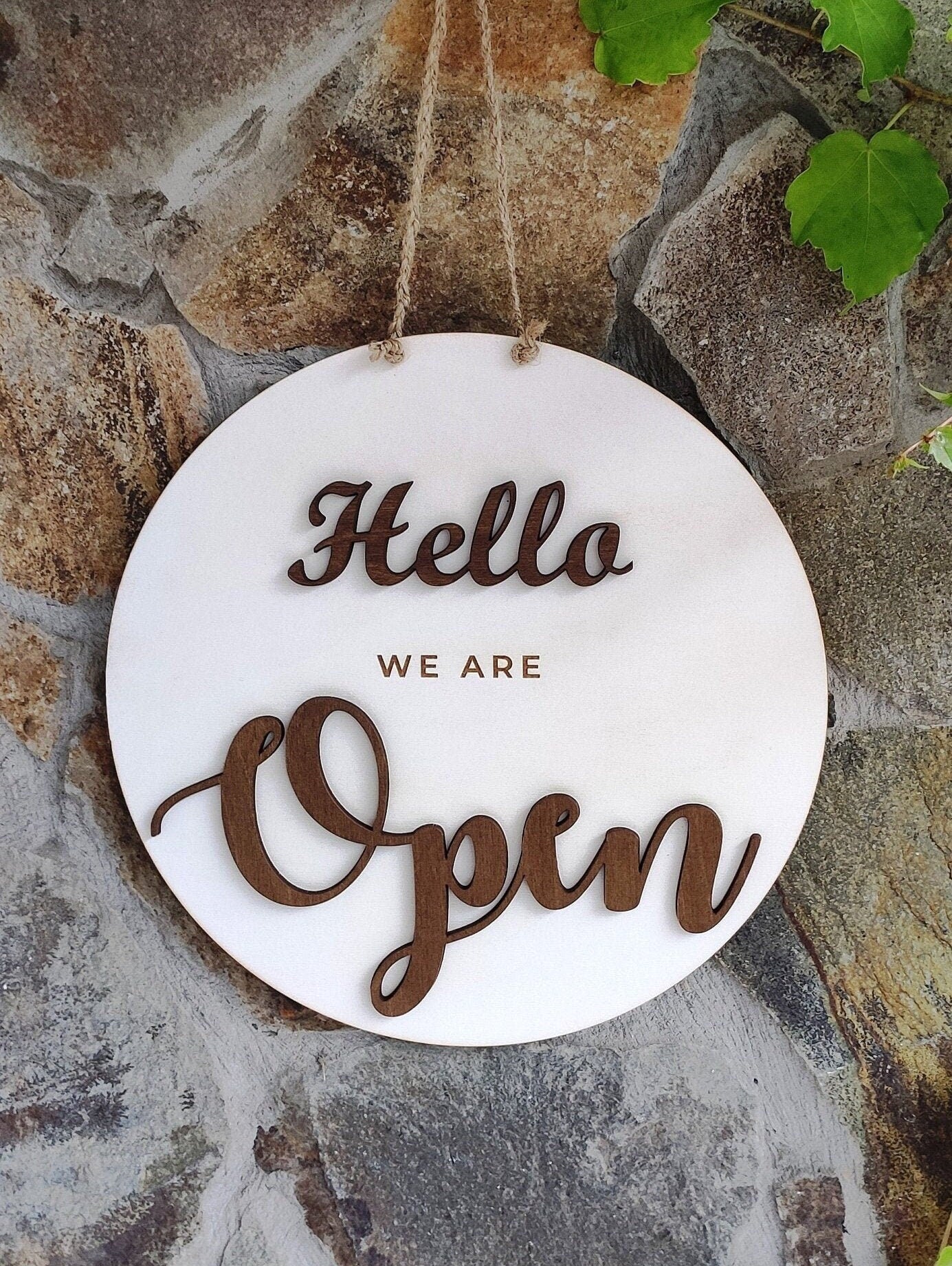 Open closed sign for business, Boutique| Shop|  Store| Salon sign, Custom business sign, Personalized sign, Hanging open sign, Sign for door