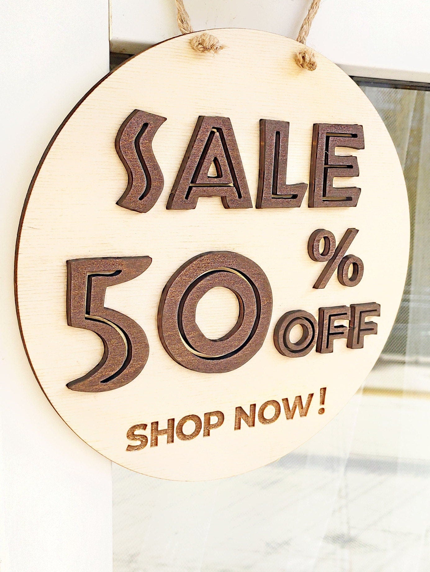 For sale business sign, Custom wooden sign, Personalized sign, Hanging open sign, Open sign for door, Small business sale sign, On sale sign