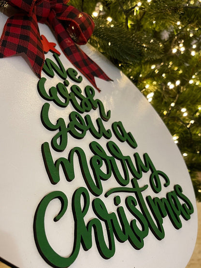 Christmas door decor, Christmas sign, Christmas wreath, Merry christmas door sign, Christmas sign wood wall decor, Christmas custom sign