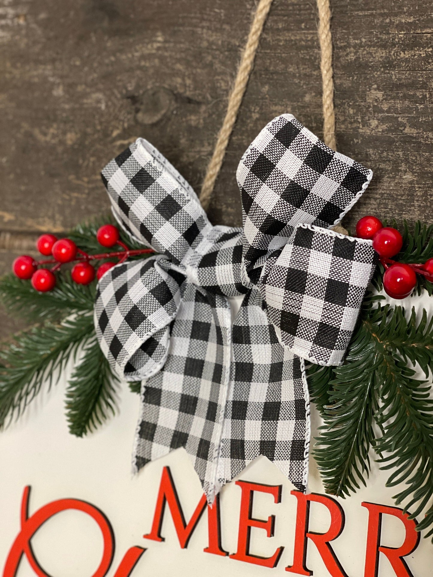 Personalized christmas family name sign, Wood name hanger, Christmas front door wreath, Last name christmas wreath, Christmas door decor