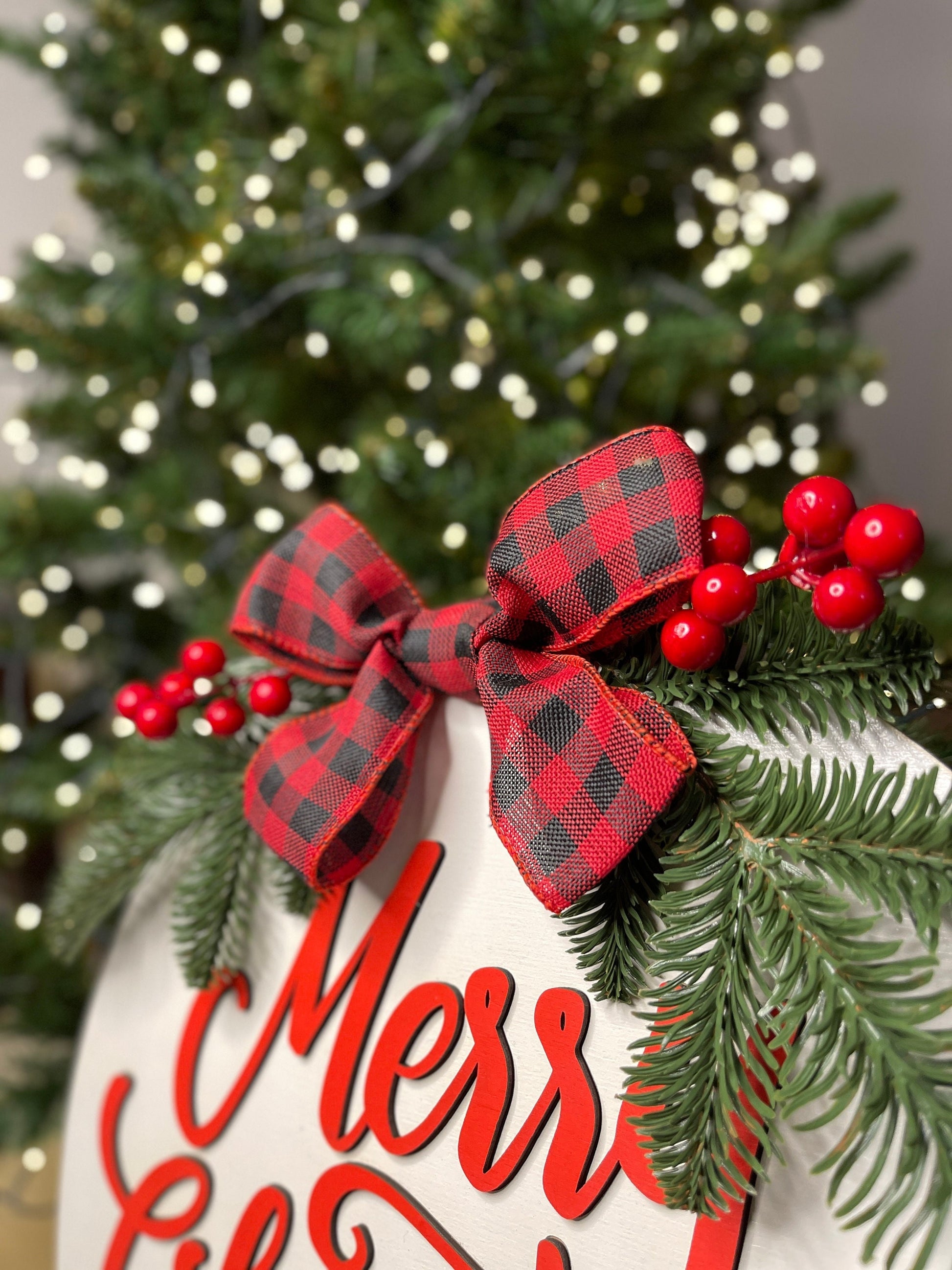 Merry Christmas door decor, Christmas sign, Christmas wreath, Merry christmas door sign, Christmas sign wood wall decor, Christmas hanger