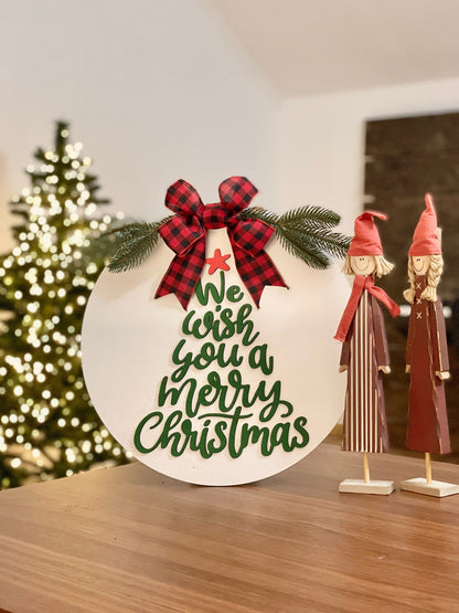 Christmas door decor, Christmas sign, Christmas wreath, Merry christmas door hanger, Christmas sign wood, Christmas wall decor sign