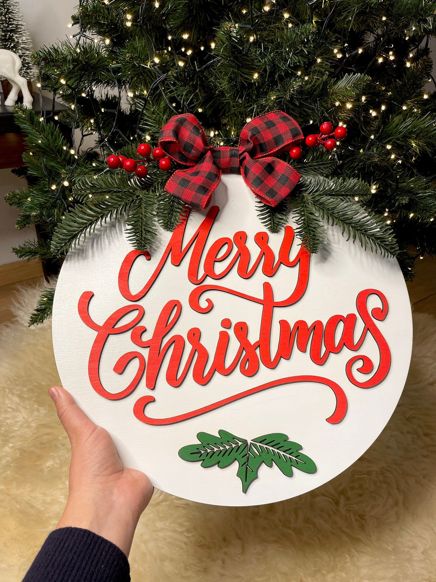 Merry Christmas door decor, Christmas sign, Christmas wreath, Merry christmas door sign, Christmas sign wood wall decor, Christmas hanger