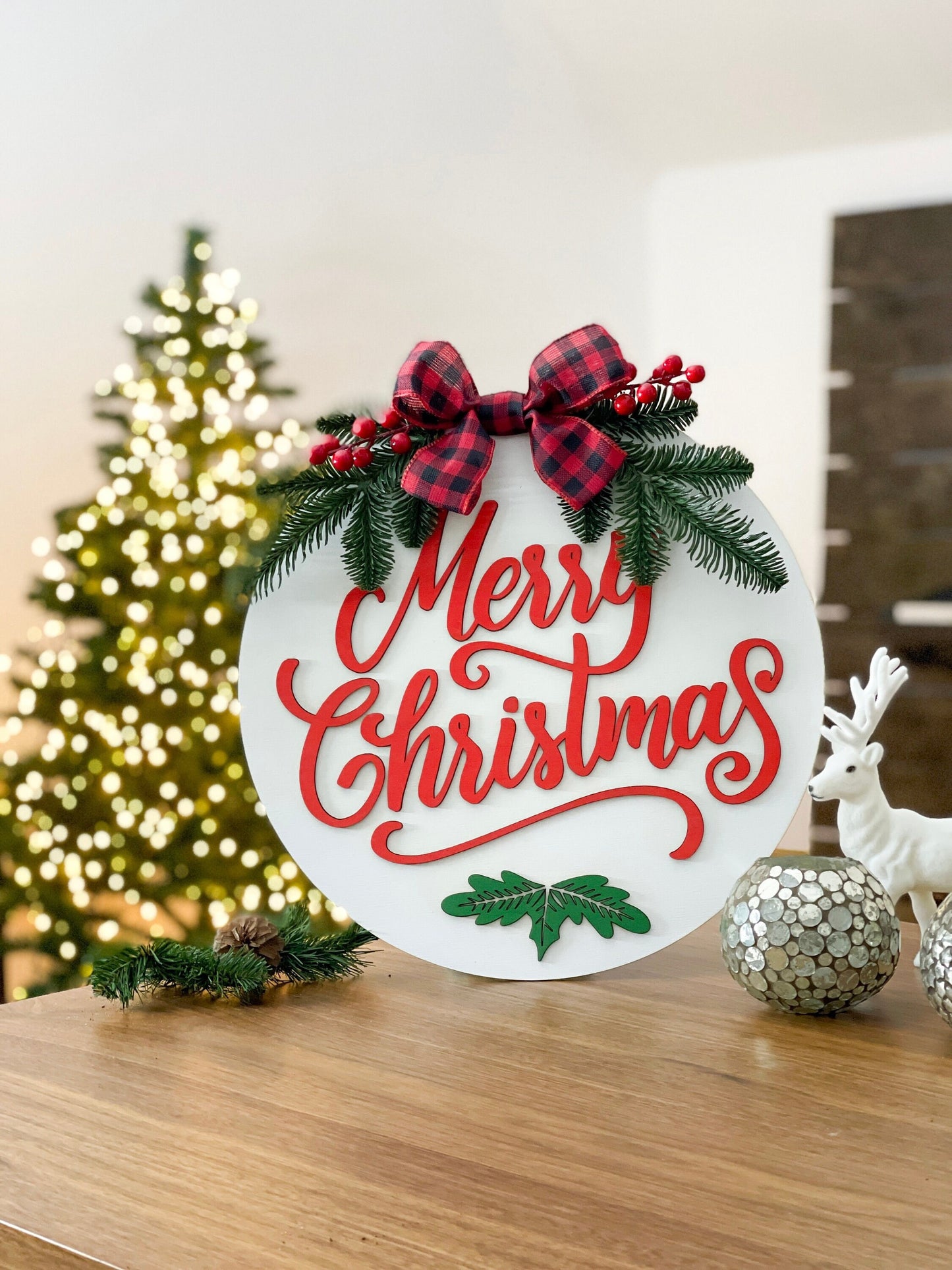Merry Christmas door decor, Christmas sign, Christmas wreath, Merry christmas door sign, Christmas sign wood wall decor, Christmas hanger