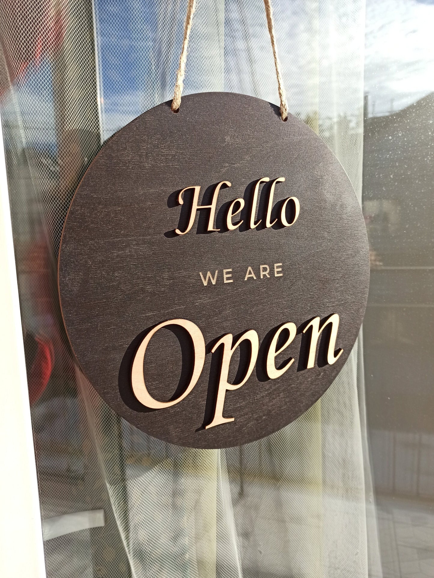 Open closed business sign, Boutique sign, Closed shop sign, Business sign, Salon sign for door, Hanging open sign, Wooden personalized sign