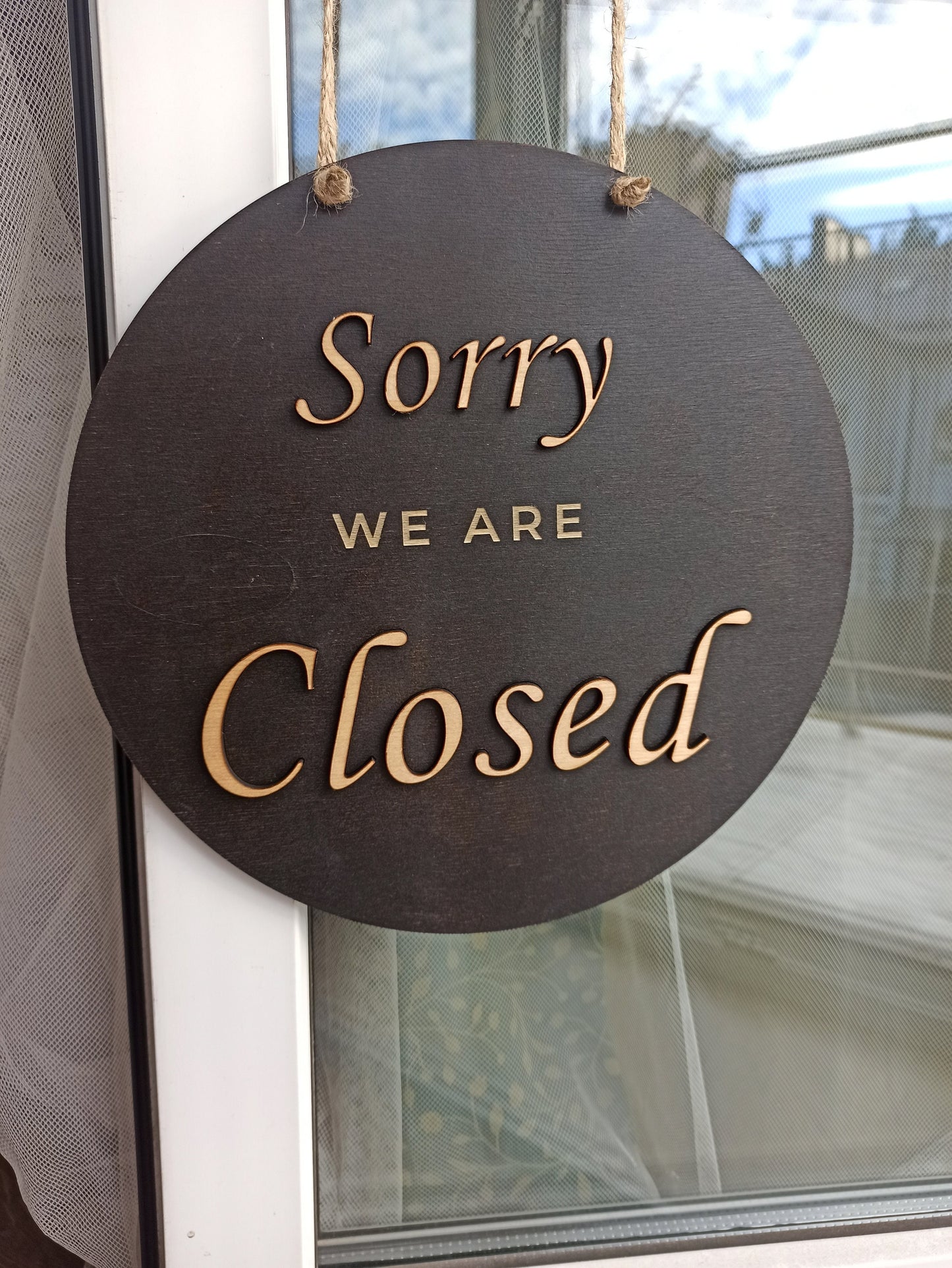 Open closed business sign, Boutique sign, Closed shop sign, Business sign, Salon sign for door, Hanging open sign, Wooden personalized sign