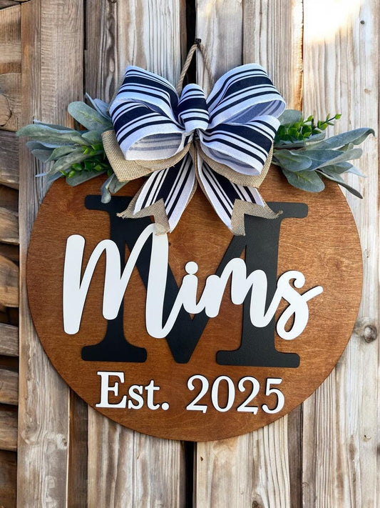 Last name front door sign|Last name door sign|Welcome sign|Last name sign|Welcome sign with last name|Family name door sign|Family wood sign