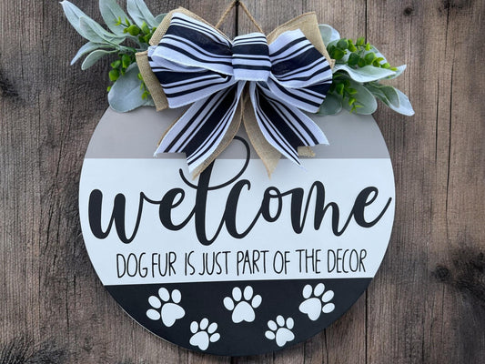 Welcome hope you like dogs sign|Dog front door sign|Dog sign|Dog door hanger|Door hanger for dog owner|Door sign for dog owner|Gift for her
