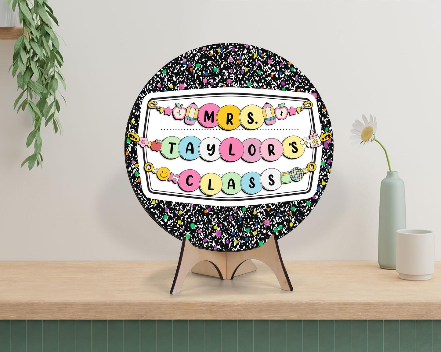 Personalized Teacher Door Sign: Custom Classroom Decor