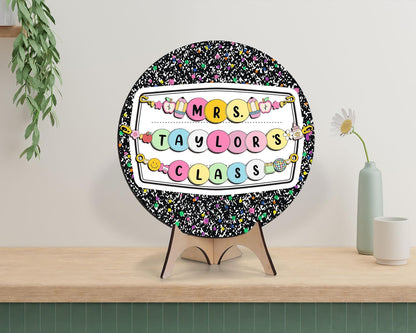 Personalized Teacher Door Sign: Custom Classroom Decor