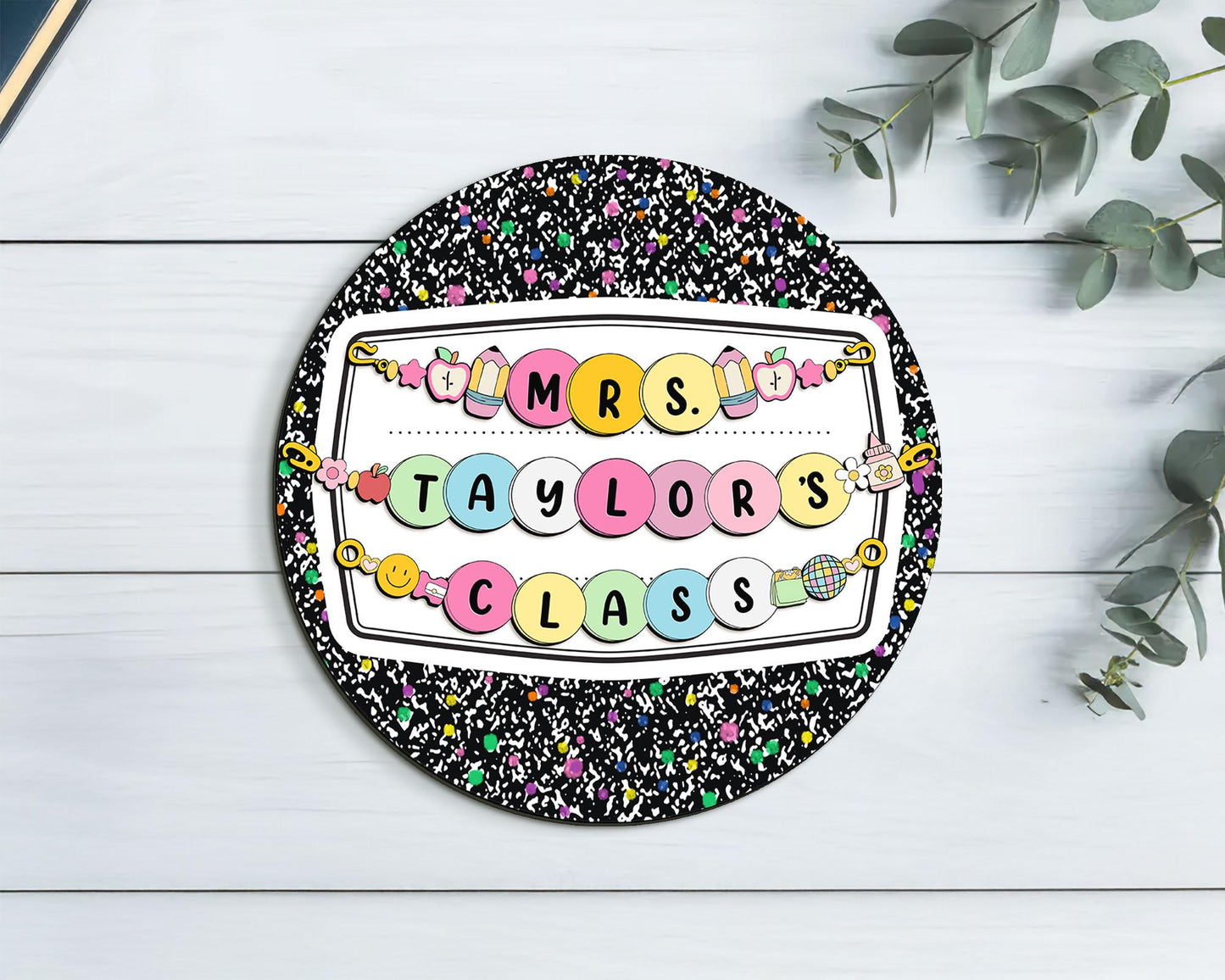 Personalized Teacher Door Sign: Custom Classroom Decor