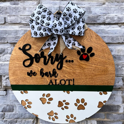 Welcome hope you like doodles sign|Dog barking sign|Sign for doodle owner|Dog Front door sign|Doodle front door sign|Gift for dog owner