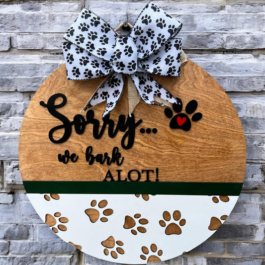 Welcome hope you like doodles sign|Dog barking sign|Sign for doodle owner|Dog Front door sign|Doodle front door sign|Gift for dog owner