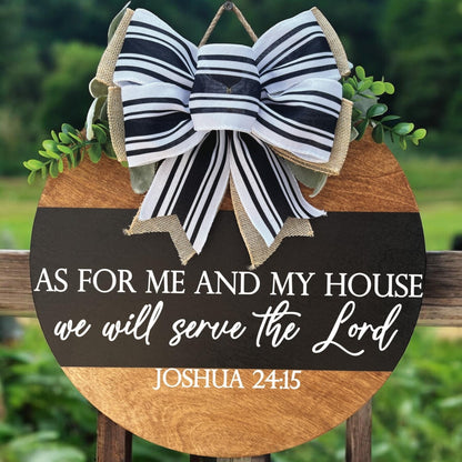 As for me and my house sign|Bible verse door hanger|Door hanger for christian family|Christian door hanger|Faith door hanger|New house gift