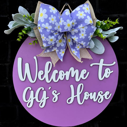 Grandparent home sign|Grandparent assisted living sign|Grandparent retirement home sign|Door sign for assisted living|Assisted living sign