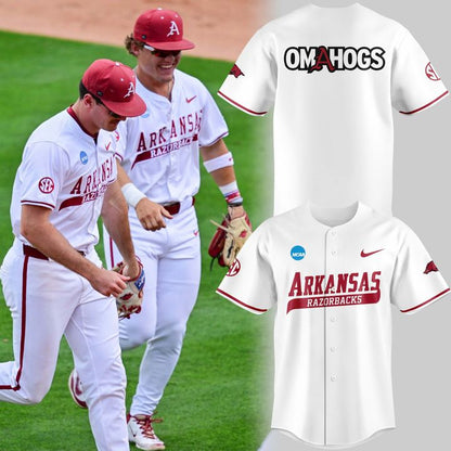 Special New Omahogs AR Baseball White Jersey | BW77