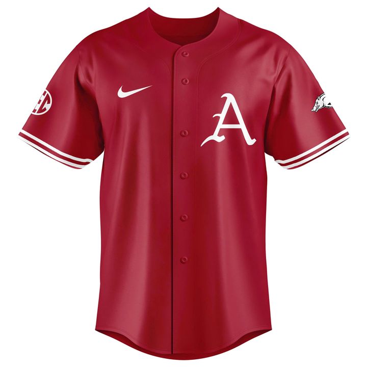 Special New Omahogs AR Baseball Red Jersey | DU85