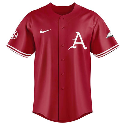Special New Omahogs AR Baseball Red Jersey | DU85
