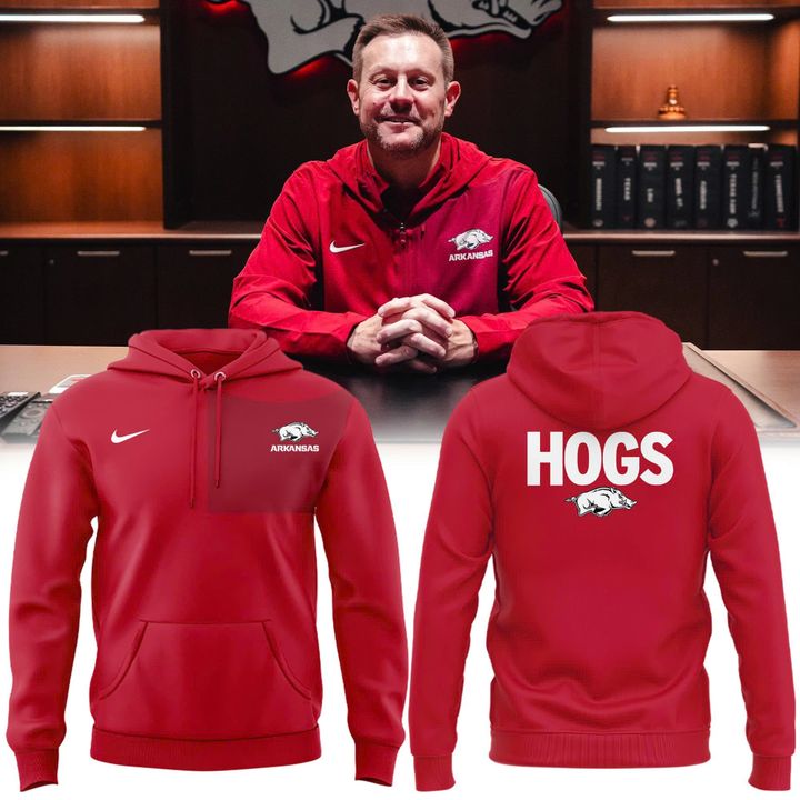 2025 Coach Ryan Silverfield Arkansas Razorbacks Hoodie | ZT28