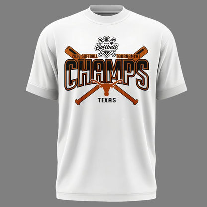Special New Edition Texas Softball SEC Champions White Tshirt 2026 | LY99