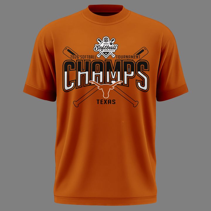 Special New Edition Texas Softball SEC Champions Orange Tshirt 2026 | BM43