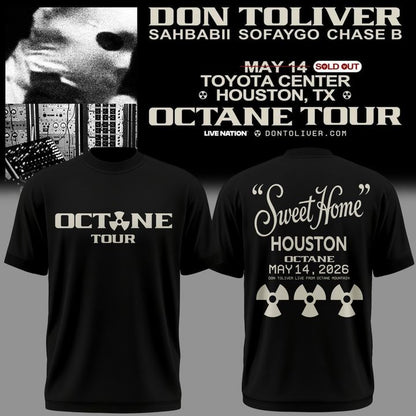 Don Toliver OCTANE Tour 2026 Houston T-Shirt - Fan Apparel