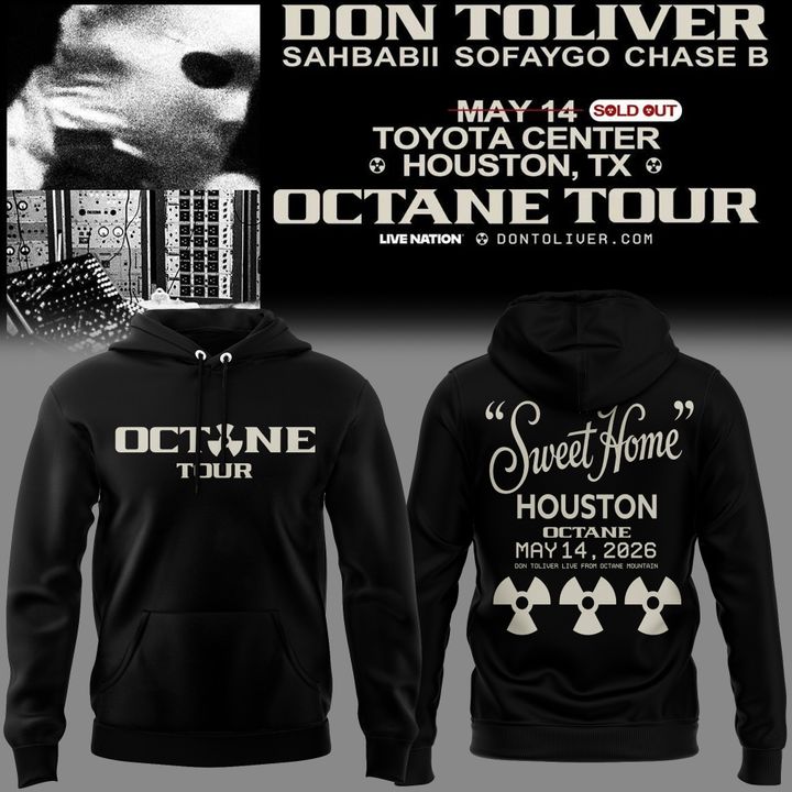 Don Toliver OCTANE Tour 2026 Houston Hoodie - Concert Merch