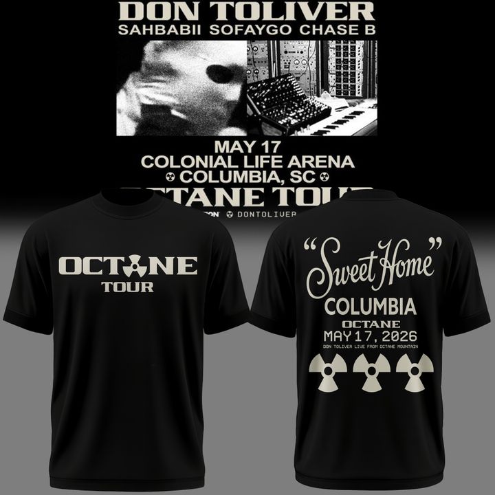 Don Toliver OCTANE Tour 2026 Columbia, SC T-Shirt - Limited Edition Merchandise