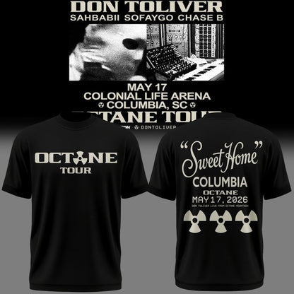 Don Toliver OCTANE Tour 2026 Columbia, SC T-Shirt - Limited Edition Merchandise