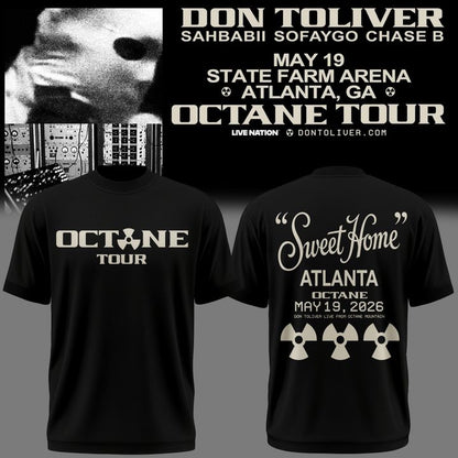 Don Toliver OCTANE Tour 2026 Atlanta, GA T-Shirt - Concert Merch