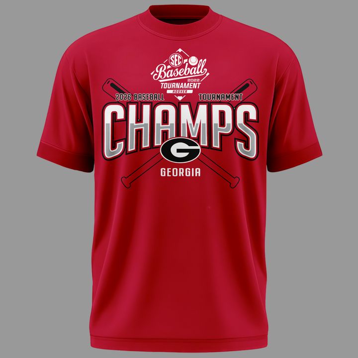 Georgia Bulldogs 2026 SEC Baseball Tournament Champions Tshirt | XH20