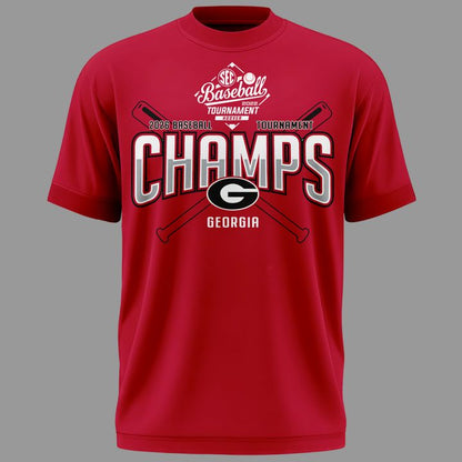 Georgia Bulldogs 2026 SEC Baseball Tournament Champions Tshirt | XH20