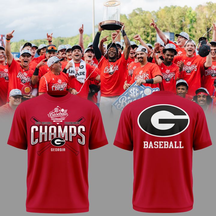 Georgia Bulldogs 2026 SEC Baseball Tournament Champions Tshirt | XH20