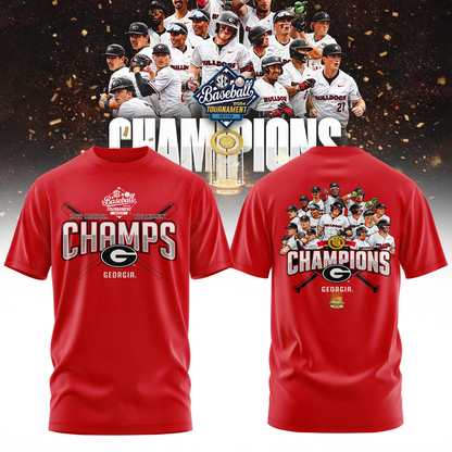 Georgia Bulldogs 2026 SEC Baseball Tournament Champions Tshirt | KC50