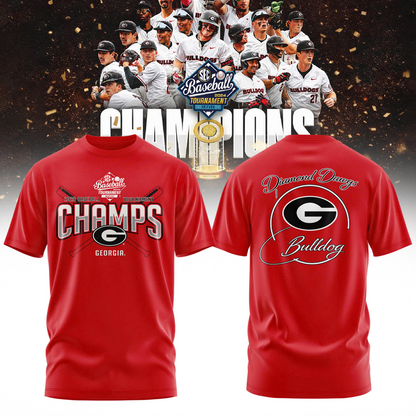 Georgia Bulldogs 2026 SEC Baseball Tournament Champions Tshirt | EY79