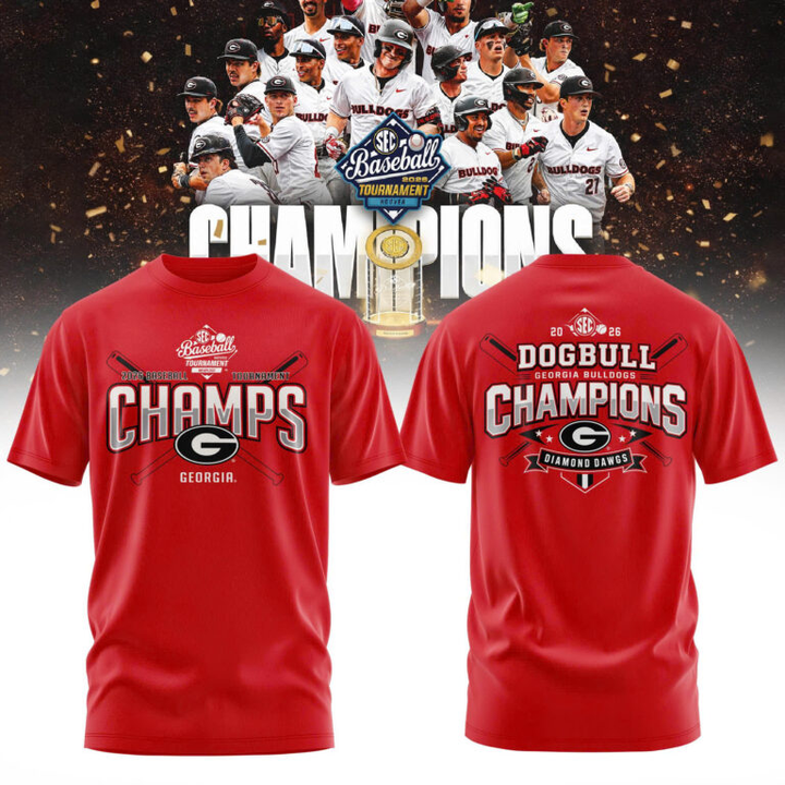 Georgia Bulldogs 2026 SEC Baseball Tournament Champions Tshirt | BT65