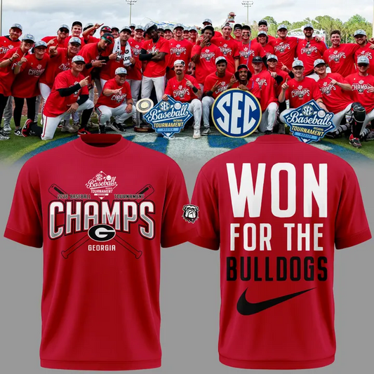 Georgia Bulldogs 2026 SEC Baseball Tournament Champions Tshirt | UO64