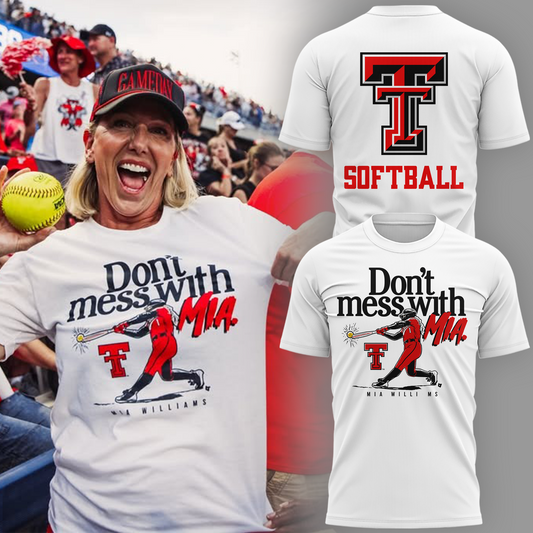 Texas Tech 2026 WCWS Championship "Wreck 'Em-Ready Stance" T-Shirt | QV17