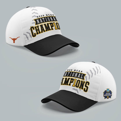Texas Longhorns White 2026 NCAA Softball National Champions Locker Room Quarter Zipper Hoodie