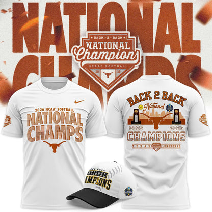 Nike Texas Longhorns 2026 Softball National Champs T-Shirt