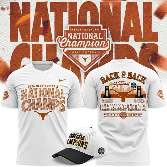 Nike Texas Longhorns 2026 Softball National Champs T-Shirt