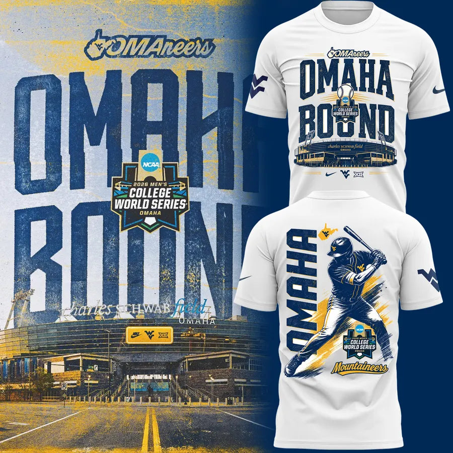Limited Edition 2026 Omaha College World Series Tee - West Virginia Mountaineers | YW11