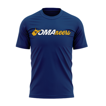 West Virginia Mountaineers 2026 NCAA Baseball Men's College World Series Omaneers Navy T-Shirt | VA14